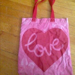 Pink Red Cute Love Tote Bag